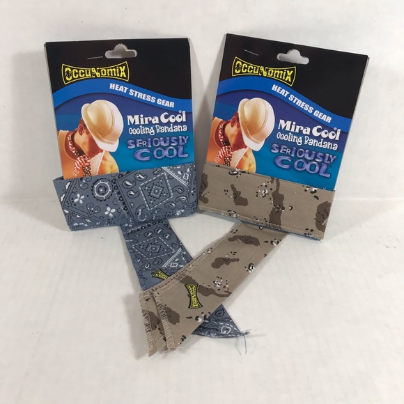 Cooling Bandana Heat Stress Gear MiraCool Set of 2 - Picture 2 of 16